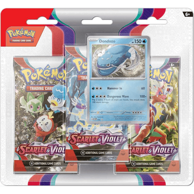 Scarlet and Violet 3 Pack Blister - Dondozo