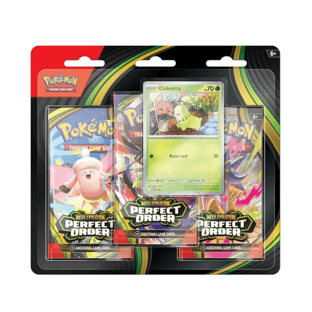 Perfect Order 3 Pack Blister - Chikorita