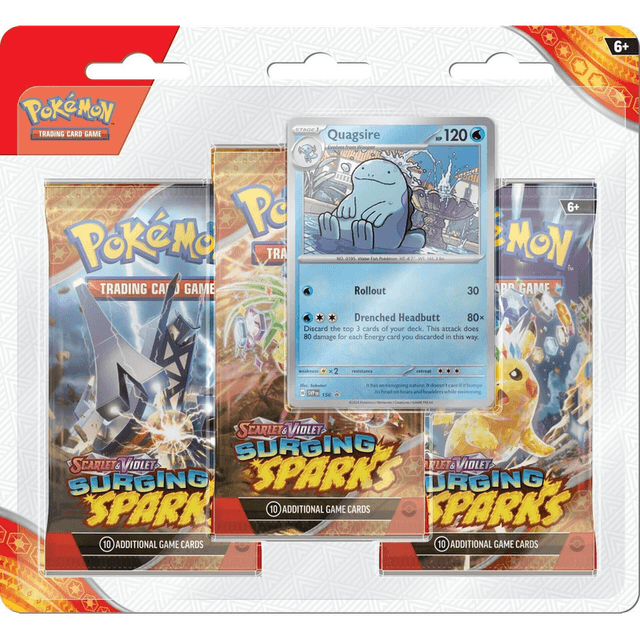 Surging Sparks 3 Pack Blister - Quagsire