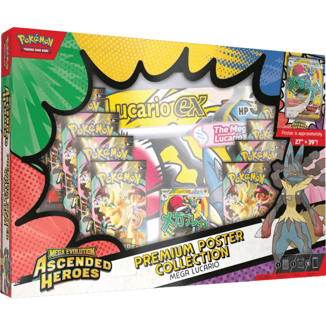 Ascended Heroes Premium Poster Collection - Mega Lucario